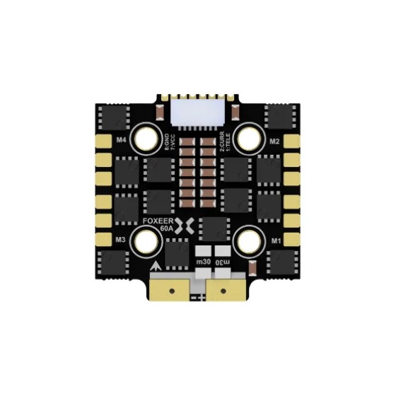 Wholesale FOXEER 60A ESC F4 4-in-1 FPV128k 3-8s No Lost Steps No Mistakes BL32 20mm